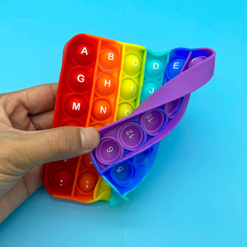 2-in-1 Pop Fidget Buchstaben & Zahlen Lernspielzeug